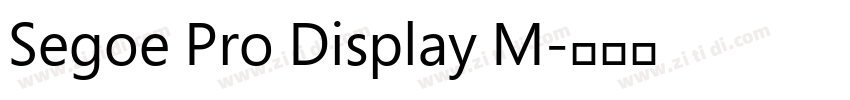 Segoe Pro Display M字体转换 Segoe Pro Display M字体转换